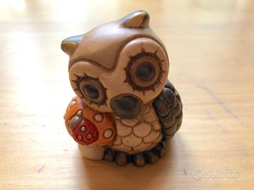 Piccolo gufo Thun fungo e coccinella (con scatola)