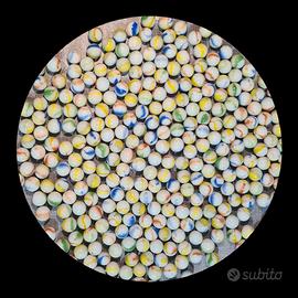 150 biglie di vetro 1.6cm vintage anni 70 80 90 