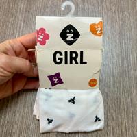 Collant 27/30 bimba bianco/avorio con disegni