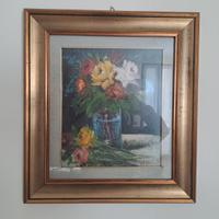 dipinto di Gino Vezzoli con cornice cm. 51x45