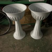 decorspace vaso colonna in plastica (bianco)