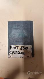 libretto circolazione fiat 850 special no targhe
