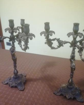 Candelabri in bronzo