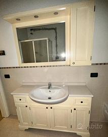 Mobile bagno completo con specchiera e mobile