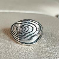 Anello David Yurman Metallic Wood Signet Argen 925