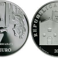 MONETA 5 EURO CITTA' DI RECANATI 2016