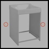 Lavatoio Copri Lavacril On Colavene 73x67,5x109h 