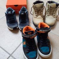 3 paia di scarpe n° 36 Nike,DC shoe,Primigi origin
