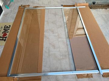 Cabina doccia in vetro - 180cm - 2 ante scorrevoli