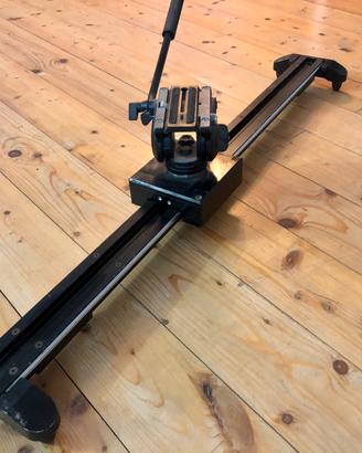 Slider Pro Smart System 80cm + testa manfrotto hdv
