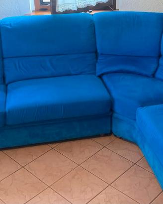 Divano angolare alcantara