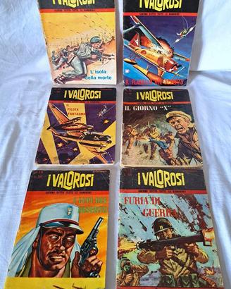 Fumetti I Valorosi 6 albi - Editoriale Corno  1966