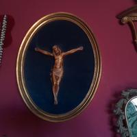 Crocifisso Vintage Ceramica d'Arte Santuario Verna
