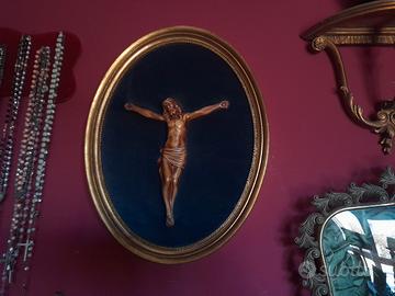 Crocifisso Vintage Ceramica d'Arte Santuario Verna