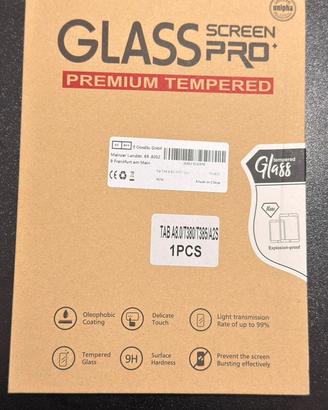 6  pezzi glass  premum  pellicole per tablet e tel