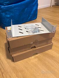 3 Mensole per armadio rack 10 pollici