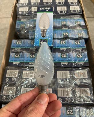 Lampadina  E14 25W tortiglione smerigliata