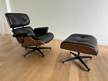 Poltrona E. Lounge Chair CLASSIC - Noce  / Nero