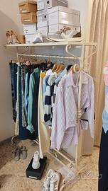 3 stand in ferro battuto per negozio