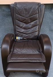 Poltrona massaggiante in vera pelle 