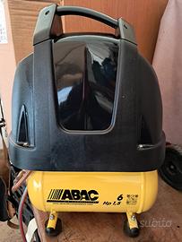 ABAC * COMPRESSORE 6HP 1,5 GIALLO USATO RARAMENTE 