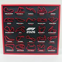 Stampa decorazione circuiti formula 1 F1 2026