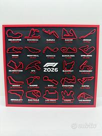 Stampa decorazione circuiti formula 1 F1 2026
