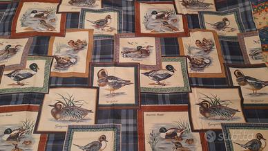 Scampolo tessuto arredo "Anatre Selvagge"