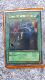Carta yu gi oh prima edizione card destruction
