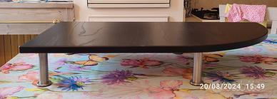 Mensola angolare con piedini per tv