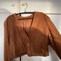 Giacca in vera pelle scamosciata Franco Fiori