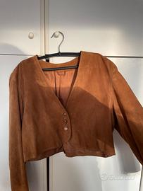 Giacca in vera pelle scamosciata Franco Fiori