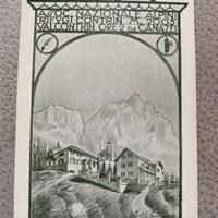 Rara cartolina inaugurazione Rifugio Contrin 1929