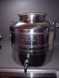 Fusto acciaio inox per olio ( SANSONE )