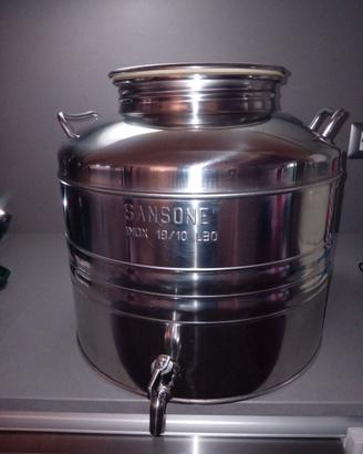 Fusto acciaio inox per olio ( SANSONE )