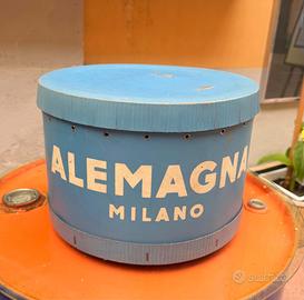 Scatola Pubblicitaria Vintage Alemagna Milano