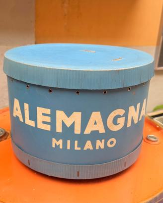 Scatola Pubblicitaria Vintage Alemagna Milano