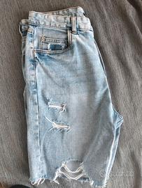Pantaloni corti jeans