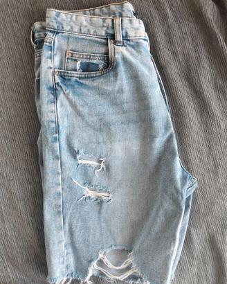 Pantaloni corti jeans