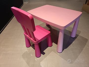 Tavolino e sedia IKEA MAMMUT