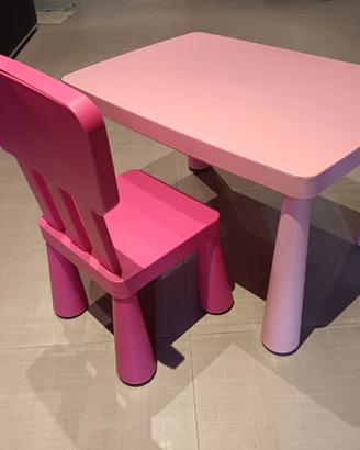 Tavolino e sedia IKEA MAMMUT