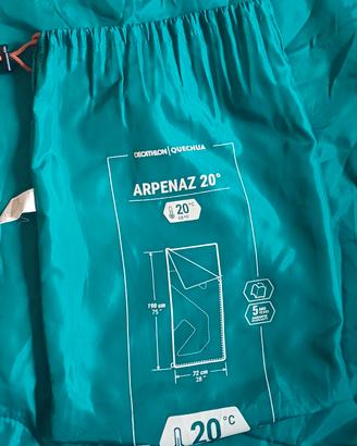 Sacco a pelo Decathlon Quechua Arpenaz 20°