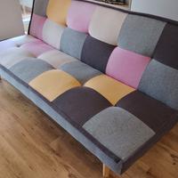 divanetto con schienale reclinabile 