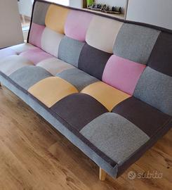 divanetto con schienale reclinabile 