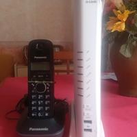 Modem router wifi d link più telefono Panasonic