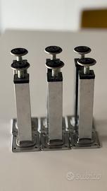 piedini metallo cromo regolabili - varie altezze