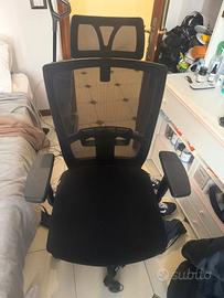 Sedia ergonomica da ufficio con poggiatesta – come