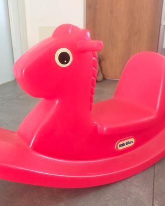 Cavallino a dondolo little tikes Rosso 