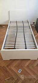 letto singolo Ikea  bianco 90x200 