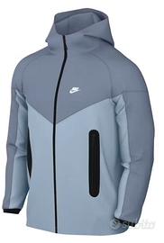 Felpa nike tech fleece blue armory tg M